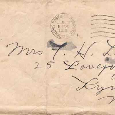 Jun 19, 1919 envelope