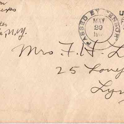 May 20, 1918 envelope