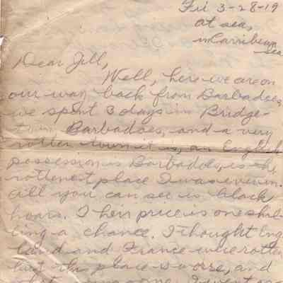 Mar 28, 1919 letter pg#1