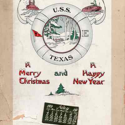 1919 U.S.S. Texas Christmas Calendar