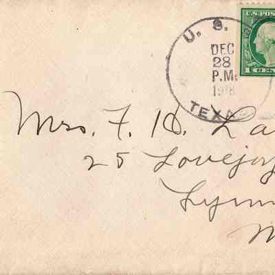 Dec 28, 1918 envelope