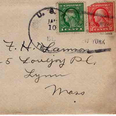 Jan 10, 1919 envelope