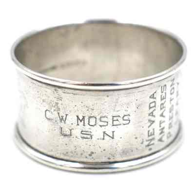 C.W. Moses' napkin ring