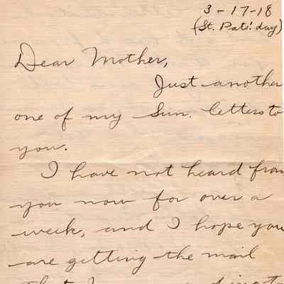 Mar 17, 1918 letter
