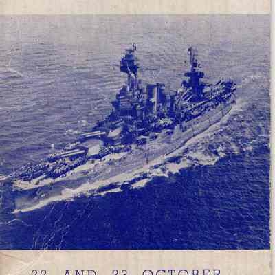 USS Texas Ship Dance booklet