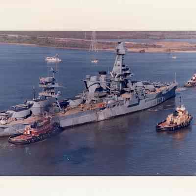 Three tugs tow Texas