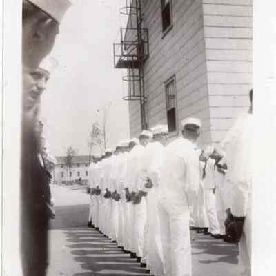 Sailors lined in rows