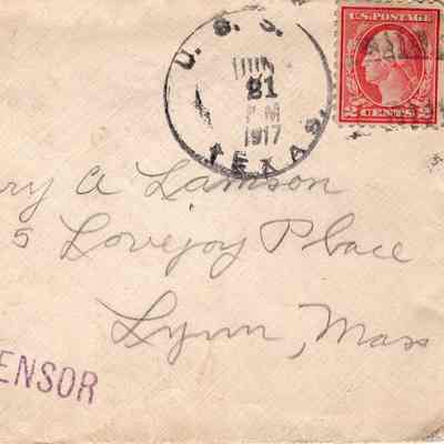 June 18, 1917 envelope