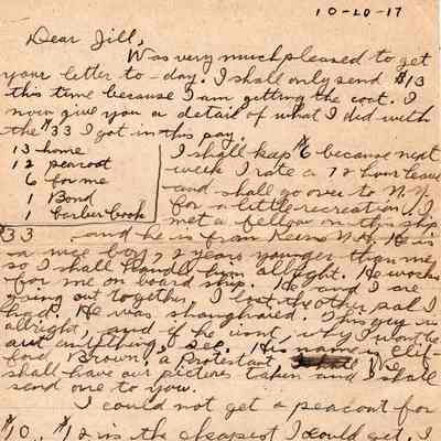Oct 20, 1917 letter page #1