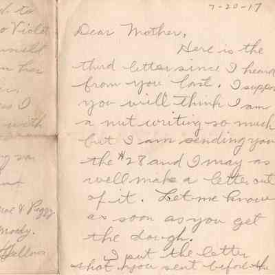 July 20, 1917 letter