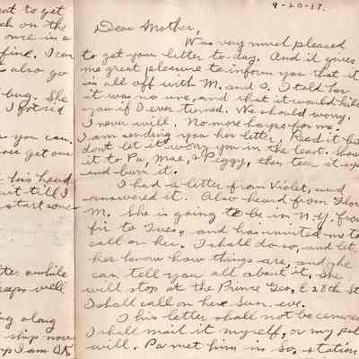 Sep 20, 1917 letter pg#1