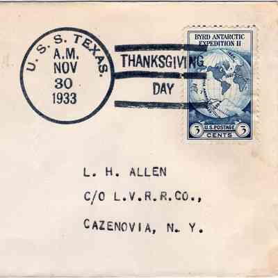 Nov 30, 1933 envelope