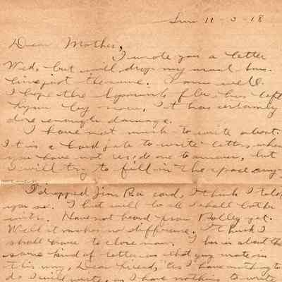 Nov 3, 1918 letter