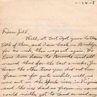 Jan 24, 1918 letter pg#1