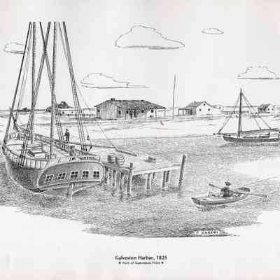 Galveston Harbor, 1825