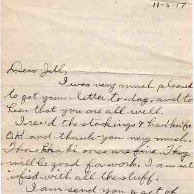 Nov 5, 1917 letter