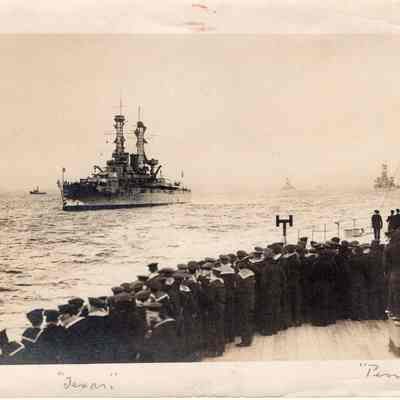 USS New York with Battleship Division Nine