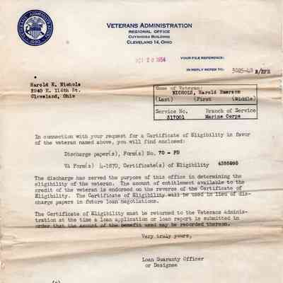VA letter