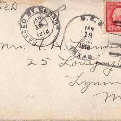 Jan 12, 1918 envelope
