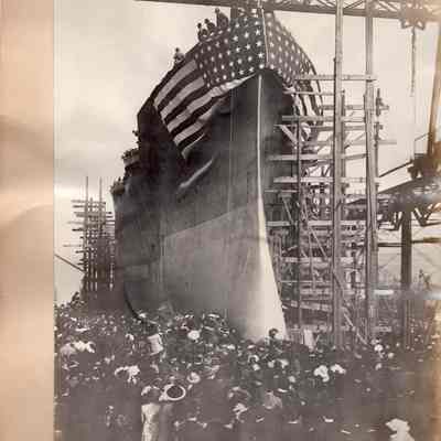 USS New York before launch