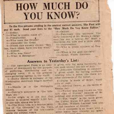 How Much Do You Know? 17