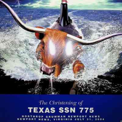 SSN-775 Texas christening poster
