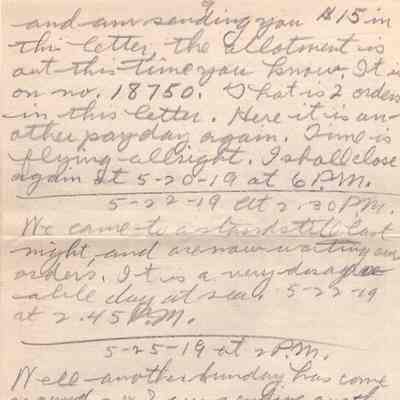 May/June 1919 letter pg#5