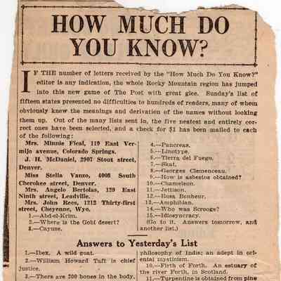 How Much Do You Know? 03