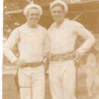 Two landing force sailors