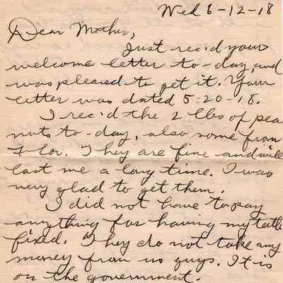 June 12, 1918 letter pg#1