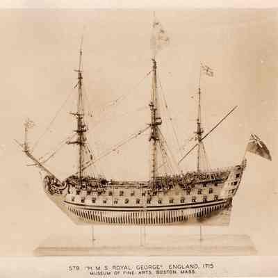 H.M.S. Royal George postcard