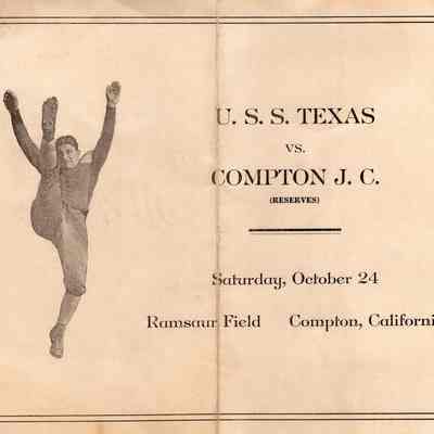 Compton Junior College game program