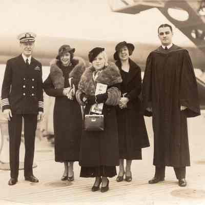 Captain Hinkamp with group