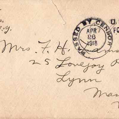Apr 26, 1918 envelope
