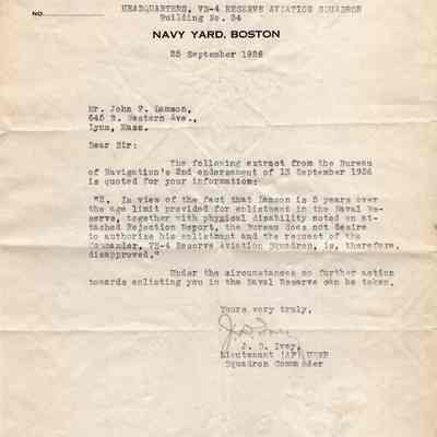 Enlistment Disapproval notification