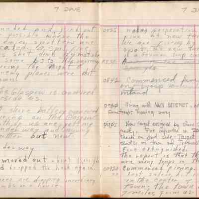 0730 to 0920 on June 7