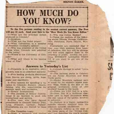 How Much Do You Know? 23