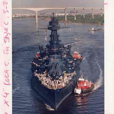 Ariel view of Texas in Ship Channel