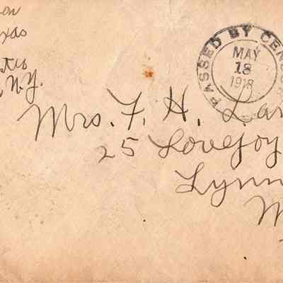 May 18, 1918 envelope