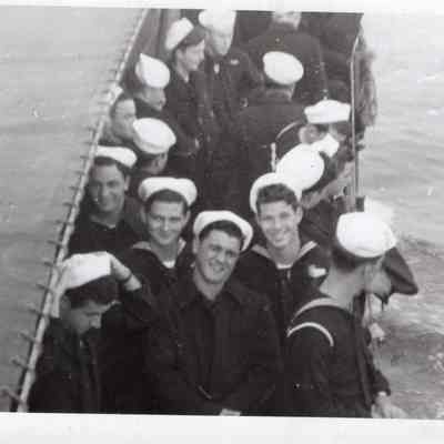 Sailors under awning duplicate