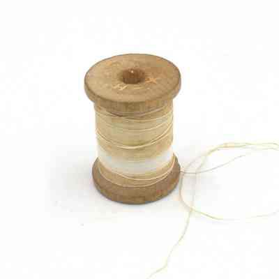 NY sewing white thread