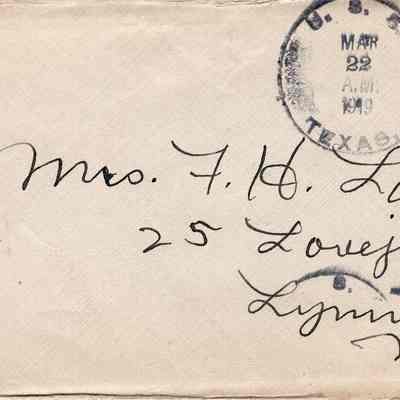 Mar 22, 1919 envelope