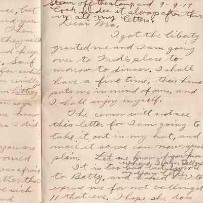 Sep 9, 1917 letter page #1