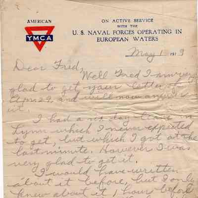 May 1, 1919 letter