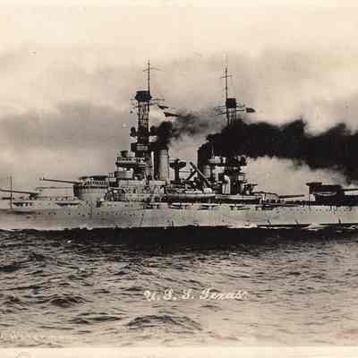 Texas underway 1920s postcard