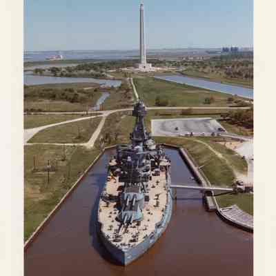 Texas at San Jacinto by air