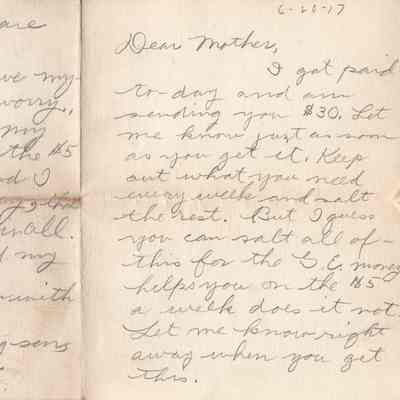 June 20, 1917 letter