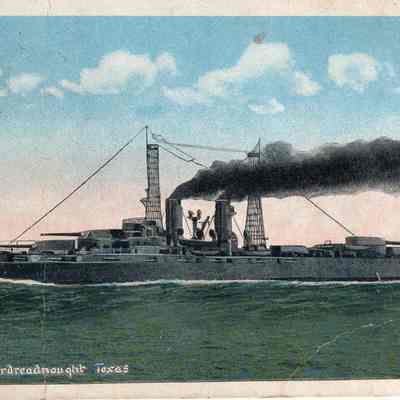 Superdreadnought Texas & letter