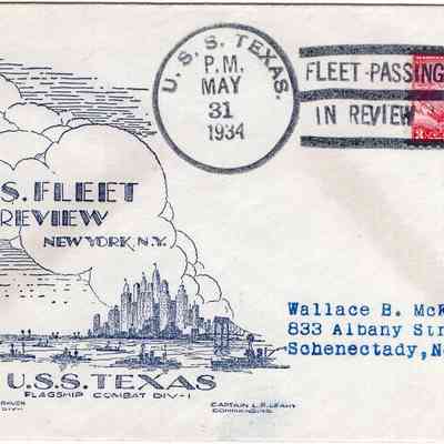 Fleet Review envelope to McFarland