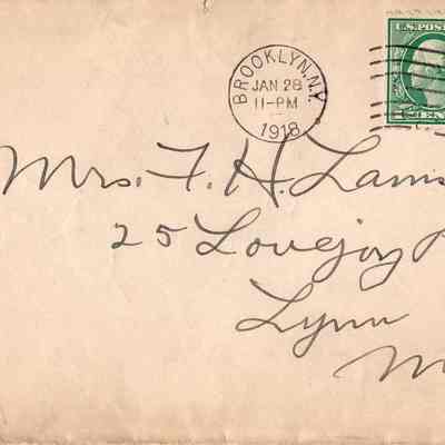 Jan 28, 1918 envelope
